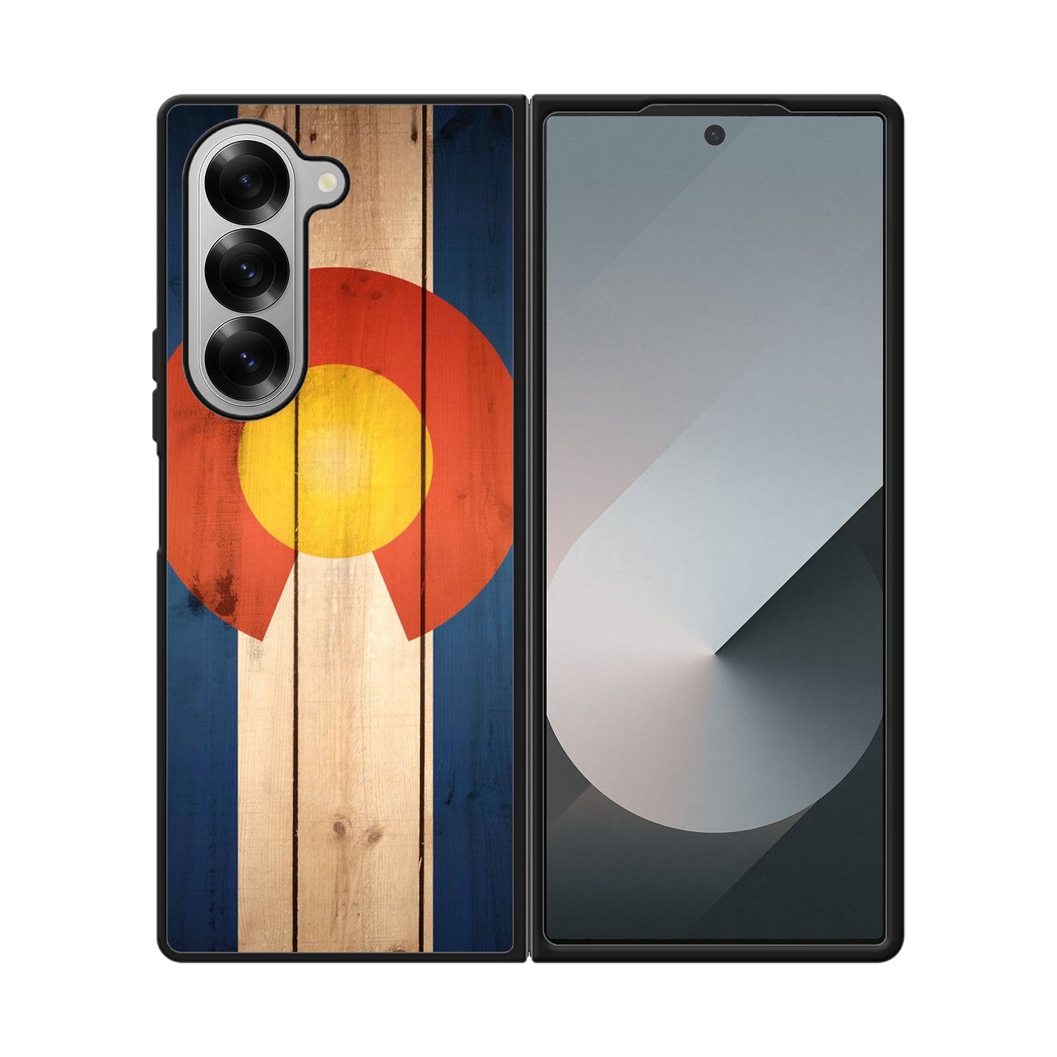 Colorado State Flag Wood Case Samsung Galaxy Z Fold 6 5G BC1718