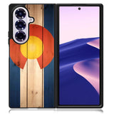 Colorado State Flag Wood Samsung Galaxy Z Fold 7 5G Case BC1718