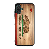 California Republic State Flag Wood Case Samsung Galaxy A07 BC1722