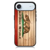 California Republic State Flag Wood iPhone 17 Air Case BC1722