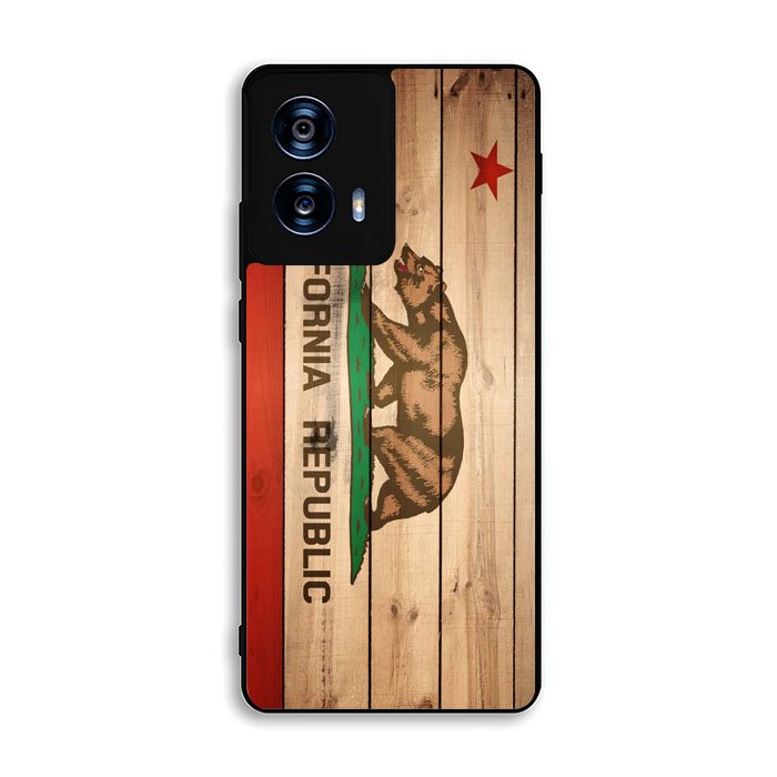 California Republic State Flag Wood Motorola Moto G Power 5G 2024 Case BC1722
