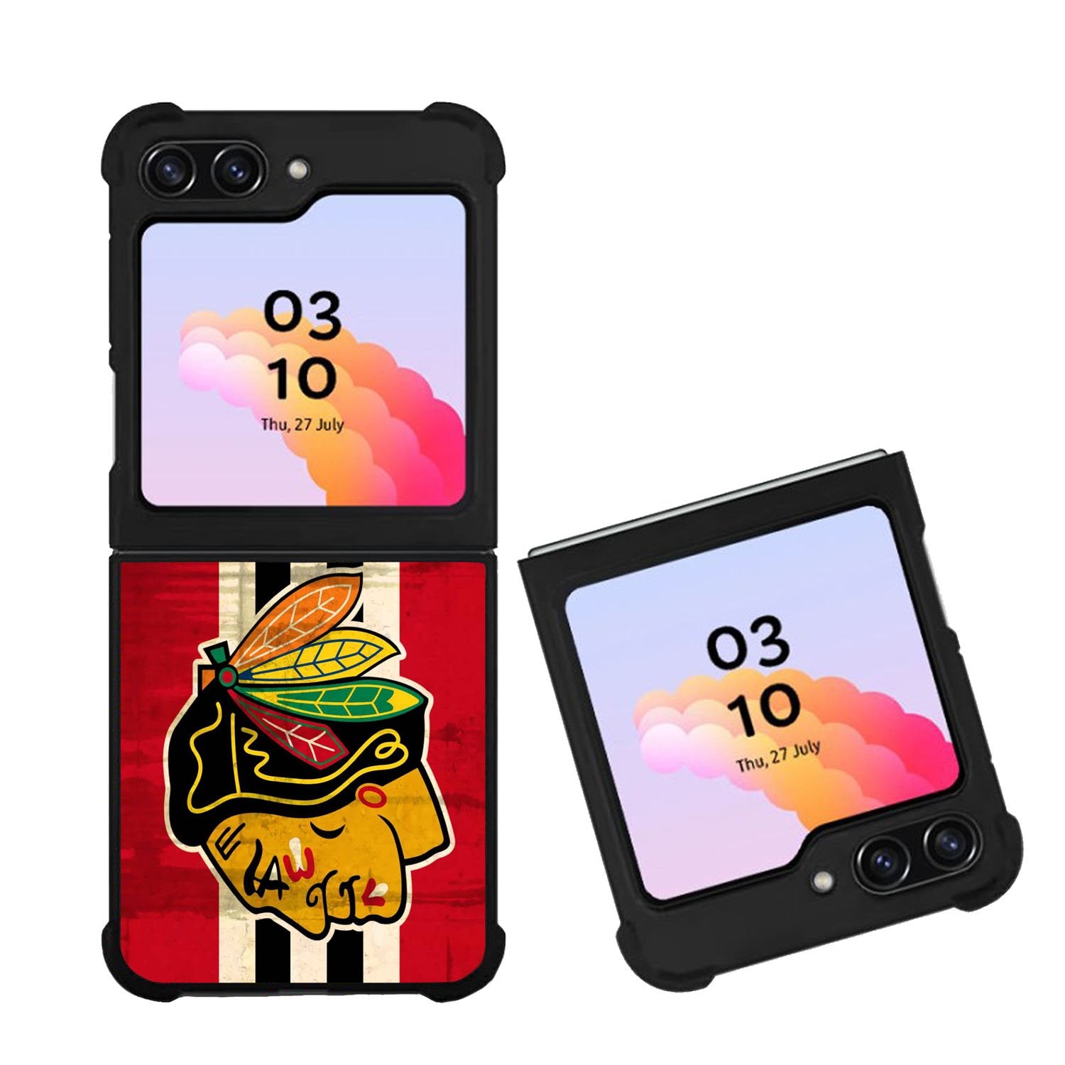 BlackHawks NHL Team Logo Case Samsung Galaxy Z Flip 5 5G BC1696