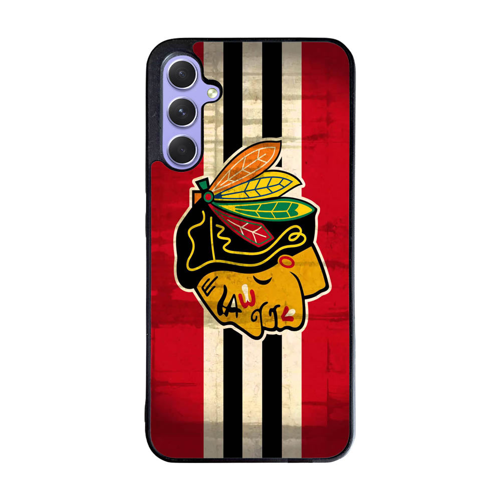 BlackHawks NHL Team Logo Case Samsung Galaxy A35 5G BC1696