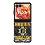 Boston Bruins Grunge Hockey2 Motorola Moto Razr 2025/2024 , Moto Razr 60/50 Case BC1725