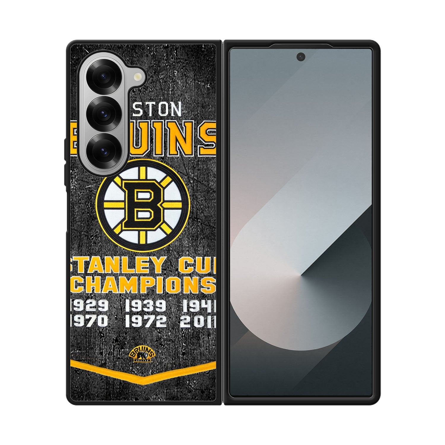 Boston Bruins Grunge Hockey2 Case Samsung Galaxy Z Fold 6 5G BC1725