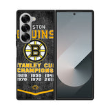 Boston Bruins Grunge Hockey2 Case Samsung Galaxy Z Fold 6 5G BC1725