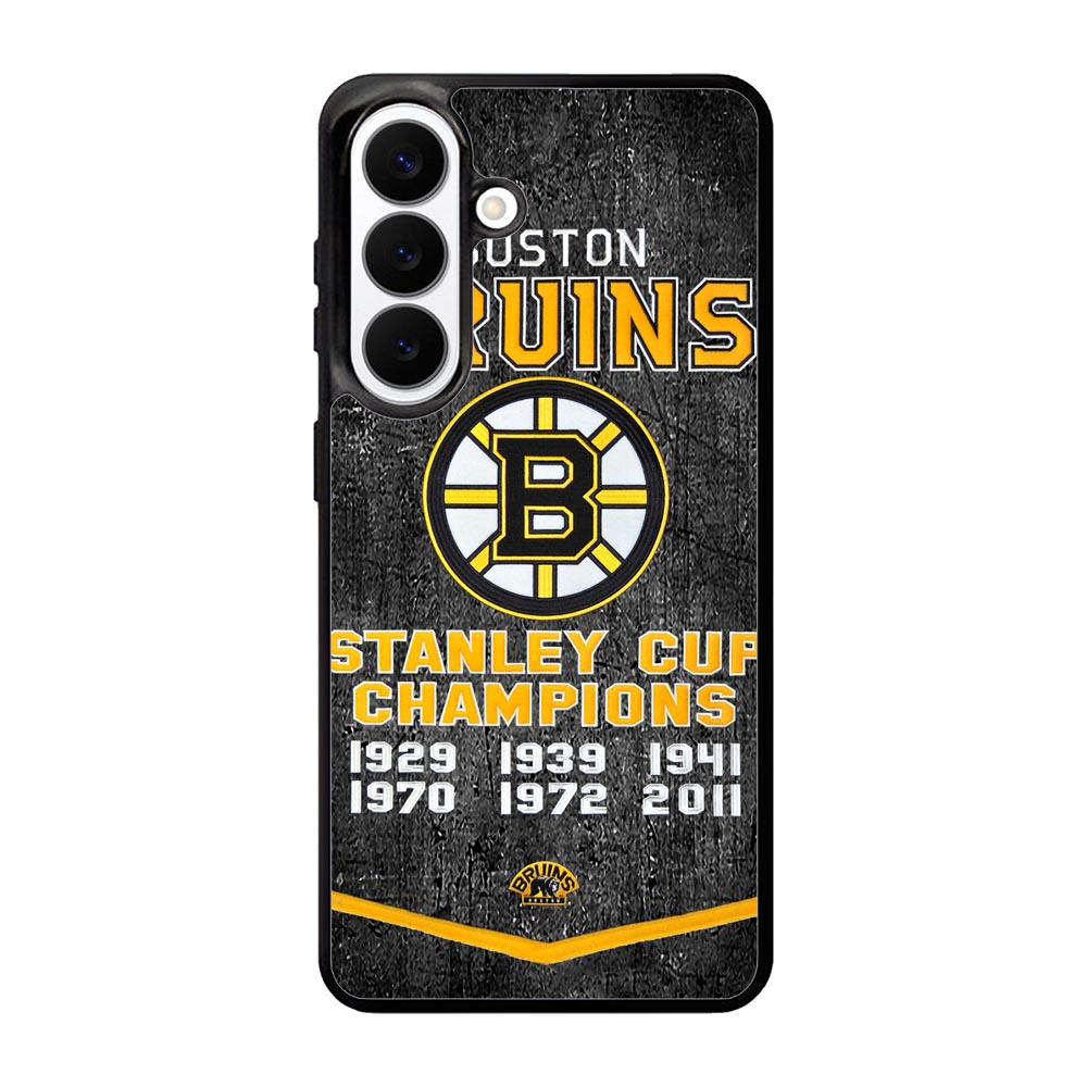 Boston Bruins Grunge Hockey2 Samsung Galaxy S26 Case BC1725