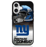 New York Giants NFL Prepare For Combat Logo Case iPhone 16 BC1739