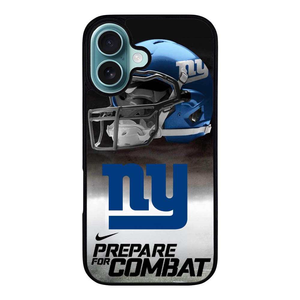 New York Giants NFL Prepare For Combat Logo Case iPhone 16 Plus BC1739