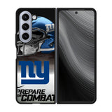 New York Giants NFL Prepare For Combat Logo Case Samsung Galaxy z Fold 5 5G BC1739