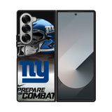 New York Giants NFL Prepare For Combat Logo Case Samsung Galaxy Z Fold 6 5G BC1739