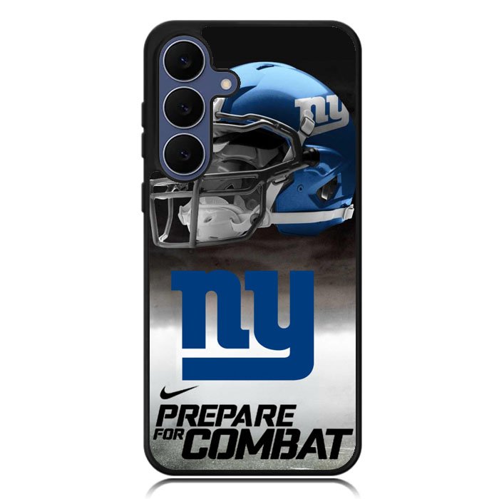 New York Giants NFL Prepare For Combat Logo Samsung Galaxy S25 FE Case BC1739