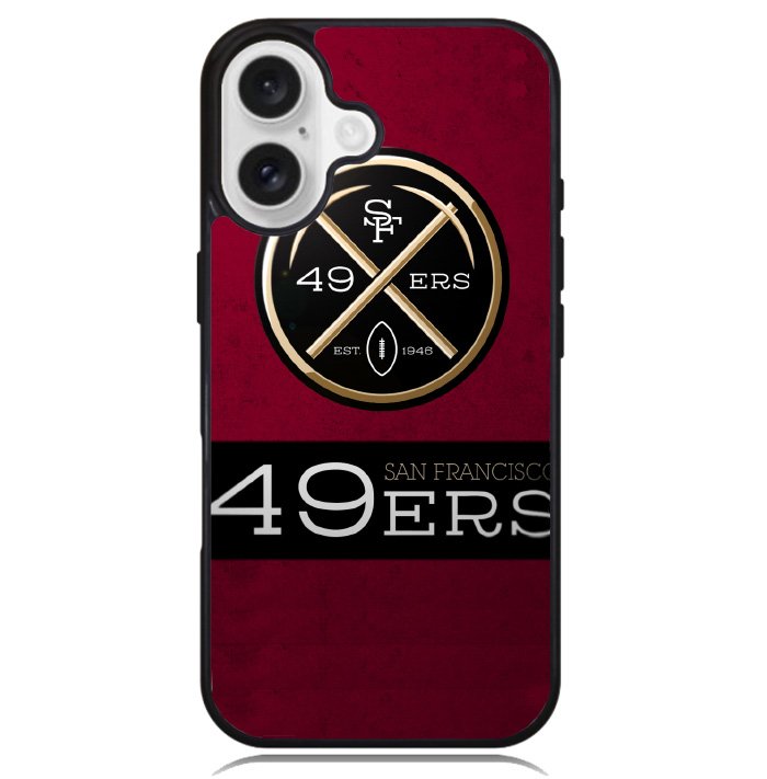 San Francisco 49ers logo flag Case iPhone 16 BC1749