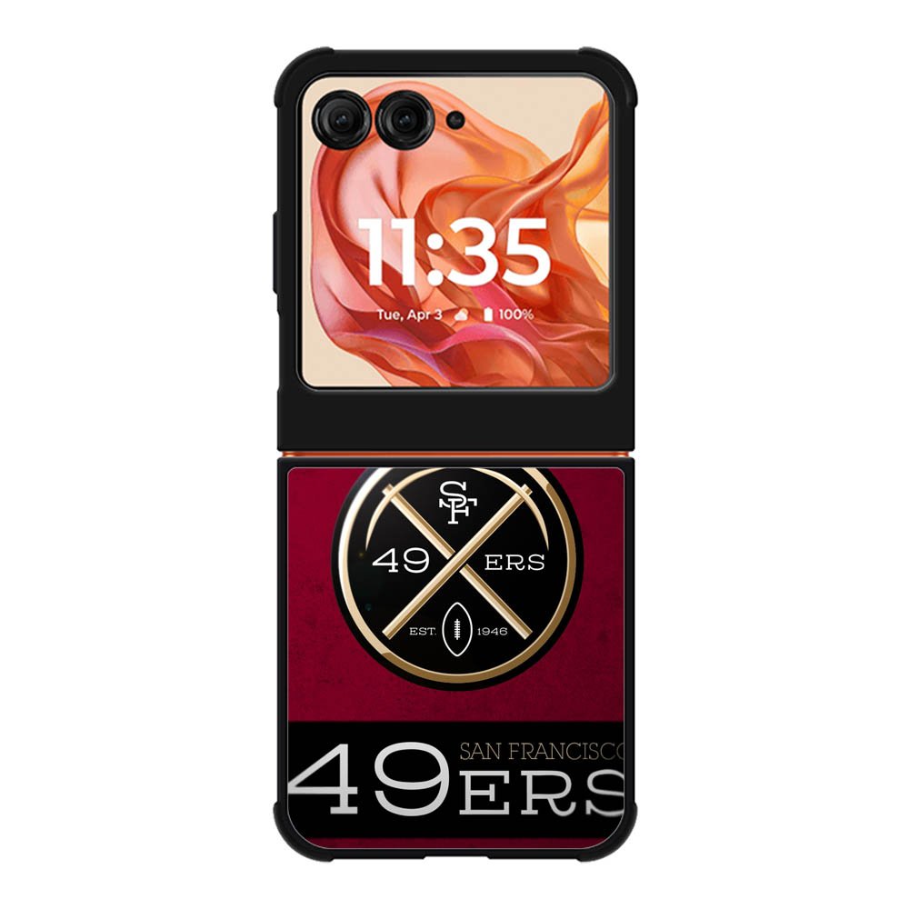 San Francisco 49ers logo flag Motorola Moto Razr 2025/2024 , Moto Razr 60/50 Case BC1749