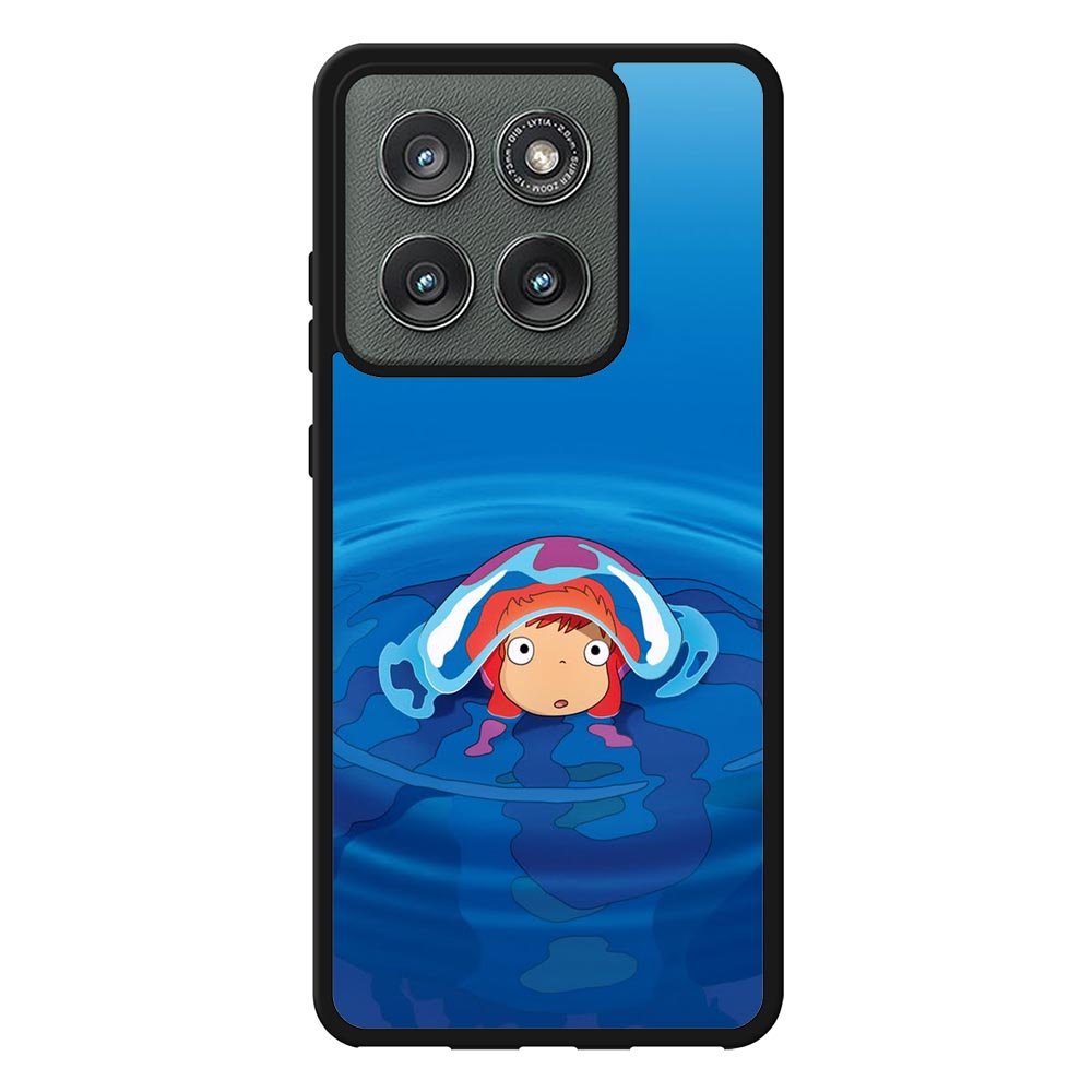 Ponyo on the Cliff Little Goldfish Miyazaki Hayao Case Motorola Moto Edge 2025 BC1768