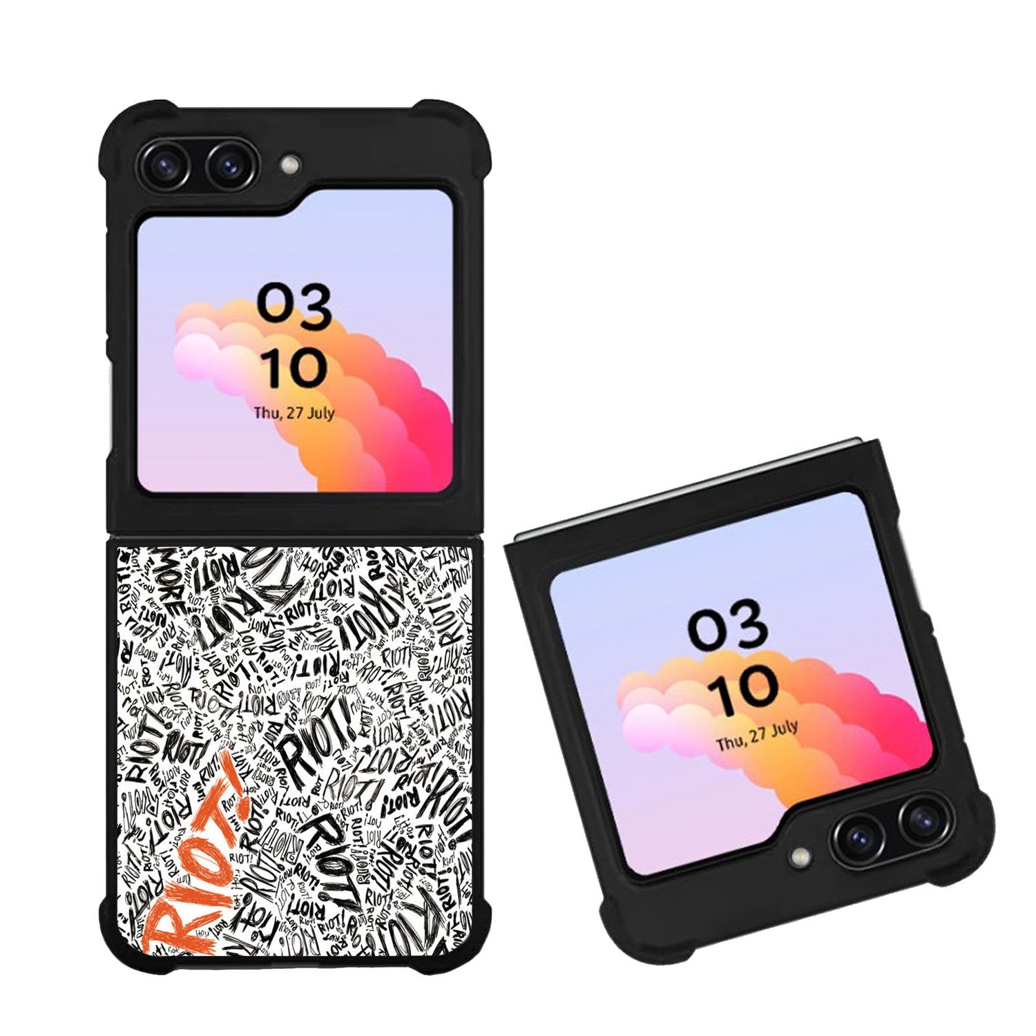 Paramore Riot Quote Black White Case Samsung Galaxy Z Flip 5 5G BC1769