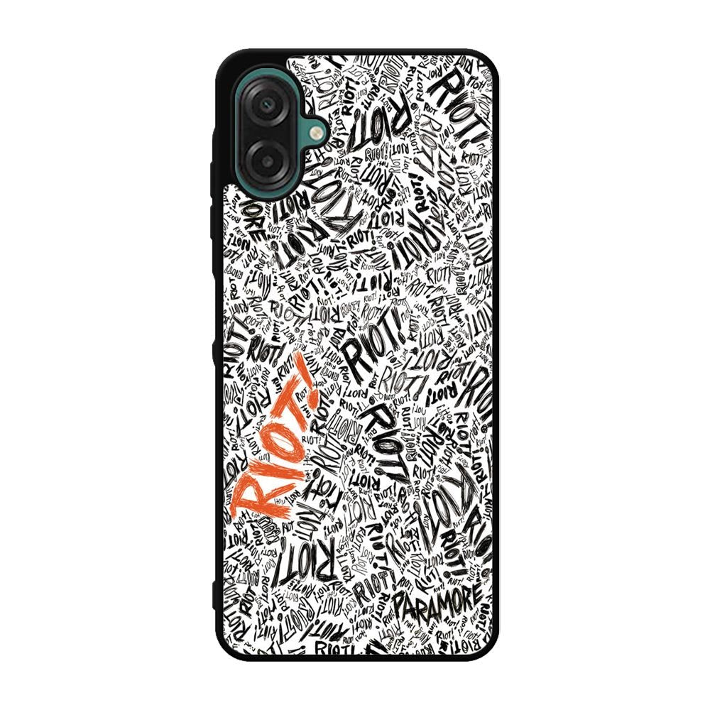 Paramore Riot Quote Black White Case Samsung Galaxy A07 BC1769