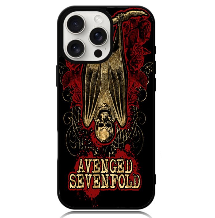 Avenged Sevenfold A7X Deathbat Logo Case iPhone 16 Pro Max BC1772
