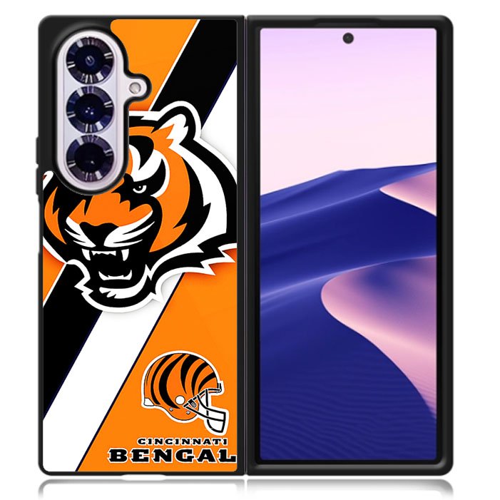 Cincinnati Bengals Orange Samsung Galaxy Z Fold 7 5G Case BC1792