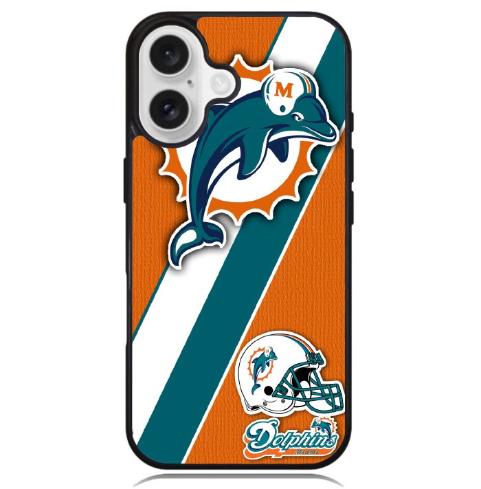 Miami Dolphins Coral Aqua Case iPhone 16 BC1802