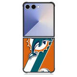 Miami Dolphins Coral Aqua Samsung Galaxy Z Flip 7 Case BC1802