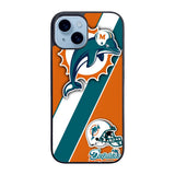 Miami Dolphins Coral Aqua Case iPhone 15 Plus BC1802