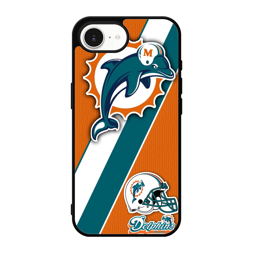 Miami Dolphins Coral Aqua iPhone 16e Case BC1802