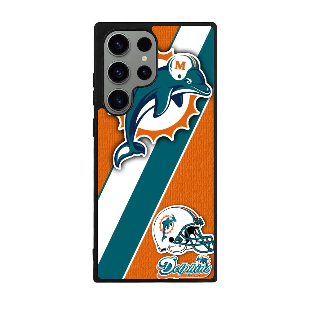 Miami Dolphins Coral Aqua Case Samsung Galaxy S25 Ultra 5G BC1802