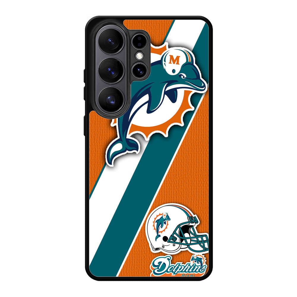 Miami Dolphins Coral Aqua Samsung Galaxy S26 Ultra Case BC1802