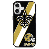 New Orleans Saints Black Old Gold Case iPhone 16 BC1804