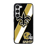 New Orleans Saints Black Old Gold Case Samsung Galaxy S24 FE 5G BC1804