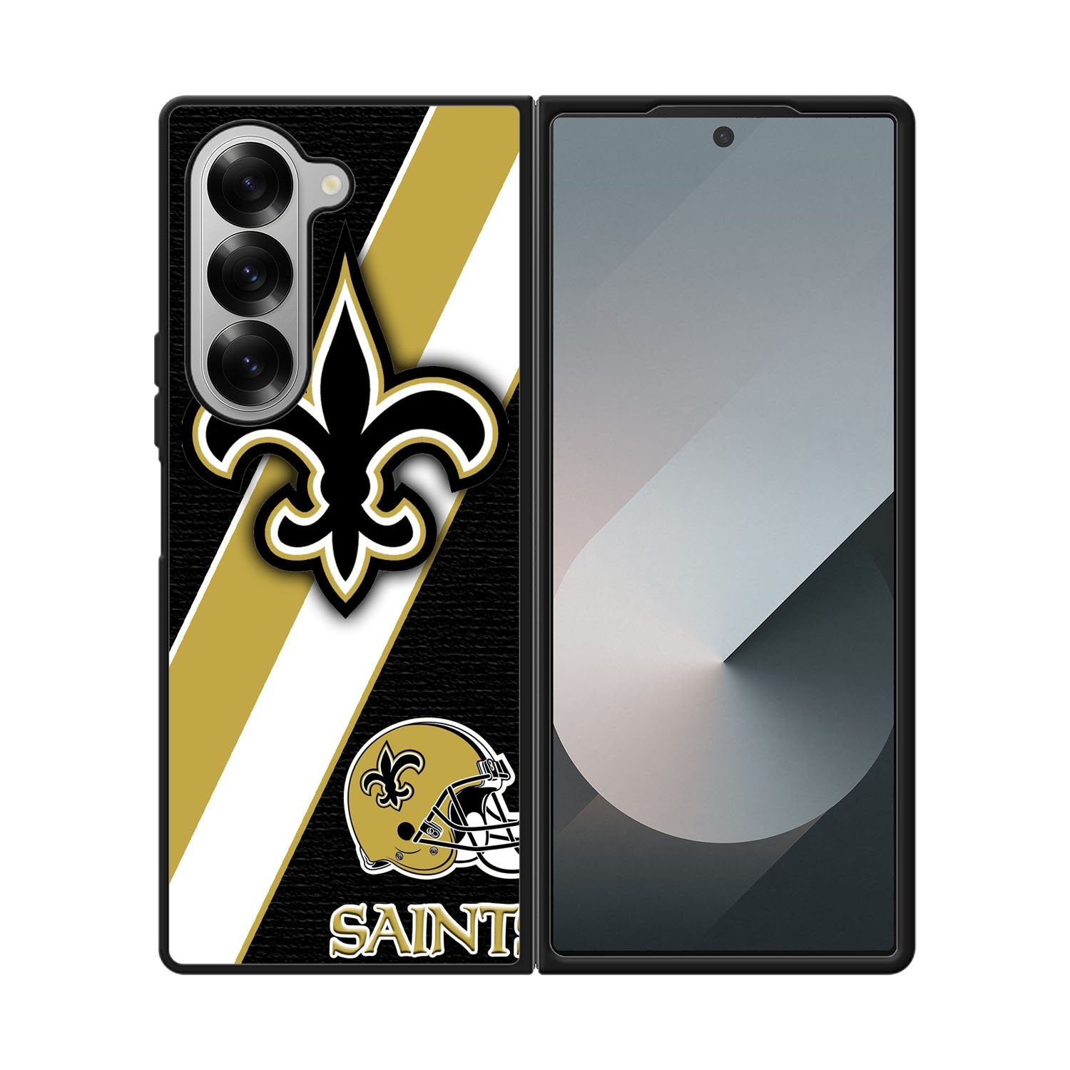 New Orleans Saints Black Old Gold Case Samsung Galaxy Z Fold 6 5G BC1804