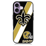 New Orleans Saints Black Old Gold iPhone 17 Case BC1804