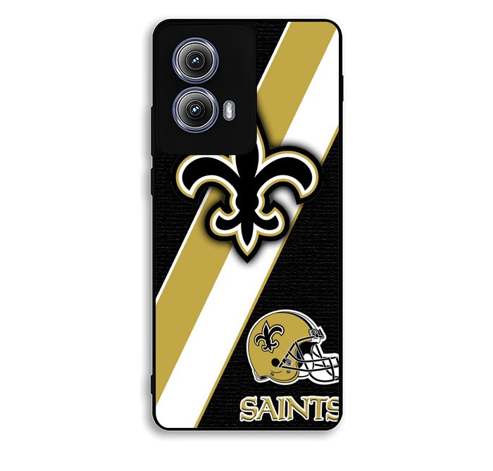 New Orleans Saints Black Old Gold Motorola Moto Edge 2024 Case BC1804