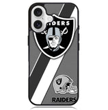 Oakland Raiders Black Gray Case iPhone 16 BC1812