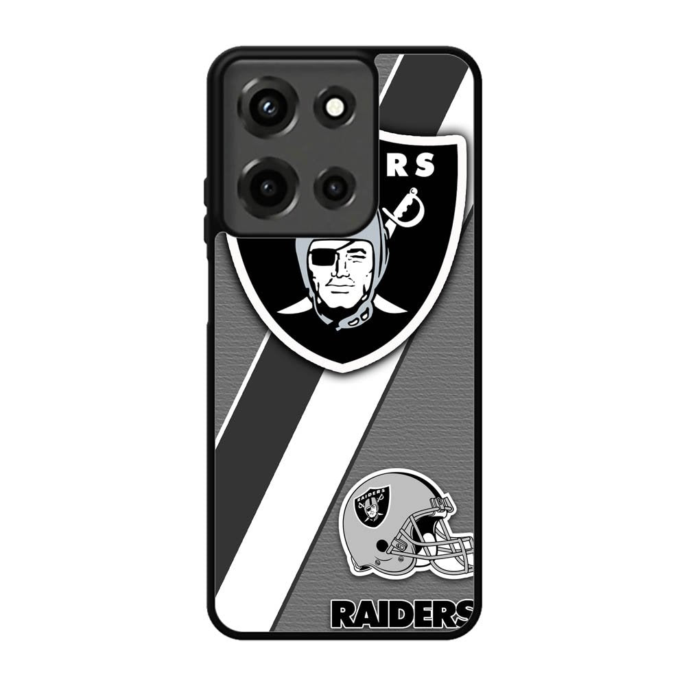 Oakland Raiders Black Gray Motorola Moto G 5G 2025 Case BC1812