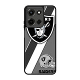 Oakland Raiders Black Gray Motorola Moto G 5G 2025 Case BC1812