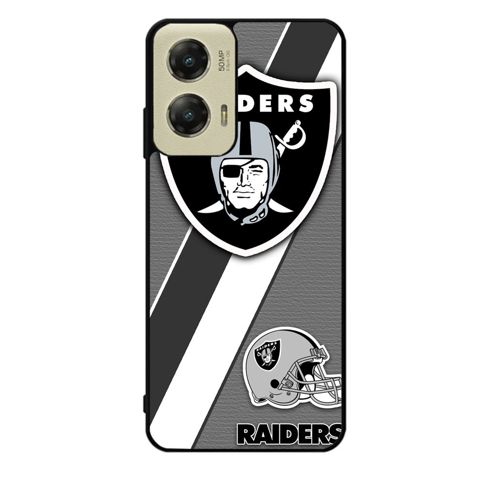 Oakland Raiders Black Gray Case Motorola Moto G Stylus 2024 5G BC1812