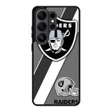 Oakland Raiders Black Gray Samsung Galaxy S26 Ultra Case BC1812