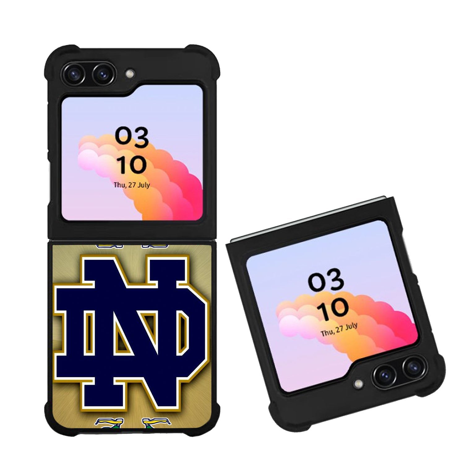 rare Notre Dame Fighting Irish Case Samsung Galaxy Z Flip 5 5G BC1814