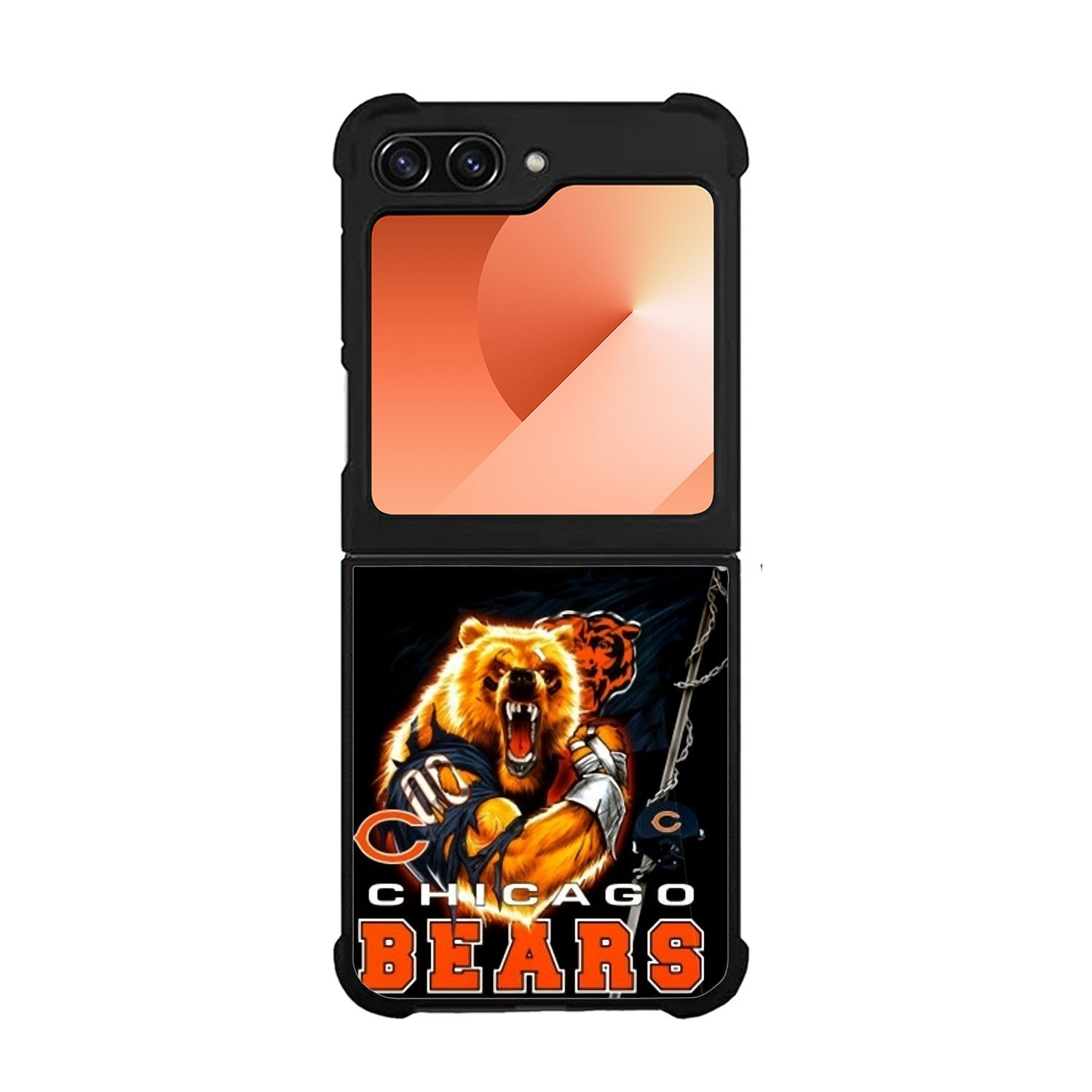 Rare Chicago Bears NFL Team Bear Mascot Case Samsung Galaxy Z Flip 6 5G BC1815