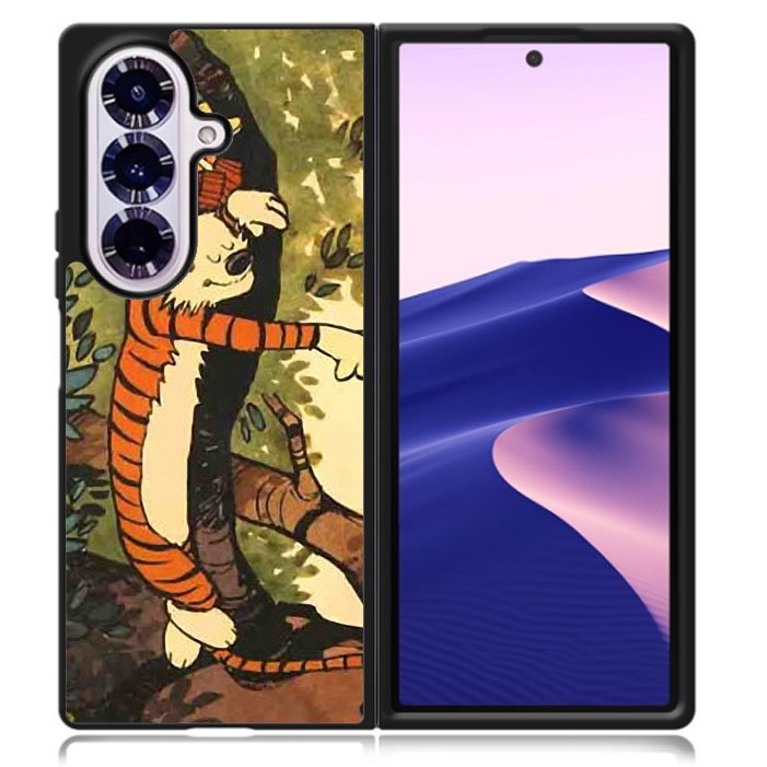 Sleep on The Tree Calvin And Hobbes Samsung Galaxy Z Fold 7 5G Case BC1873