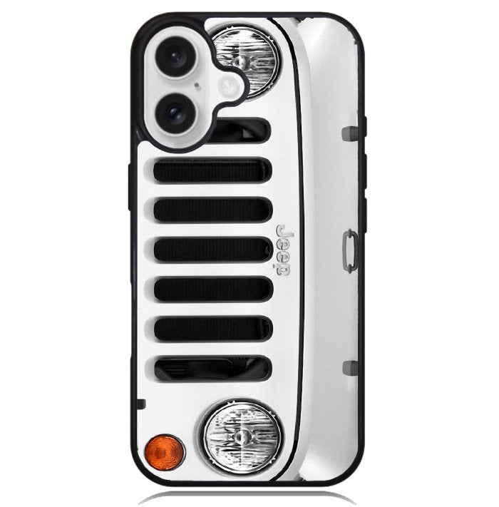 White Jeep Wrangler Case iPhone 16 BC1875