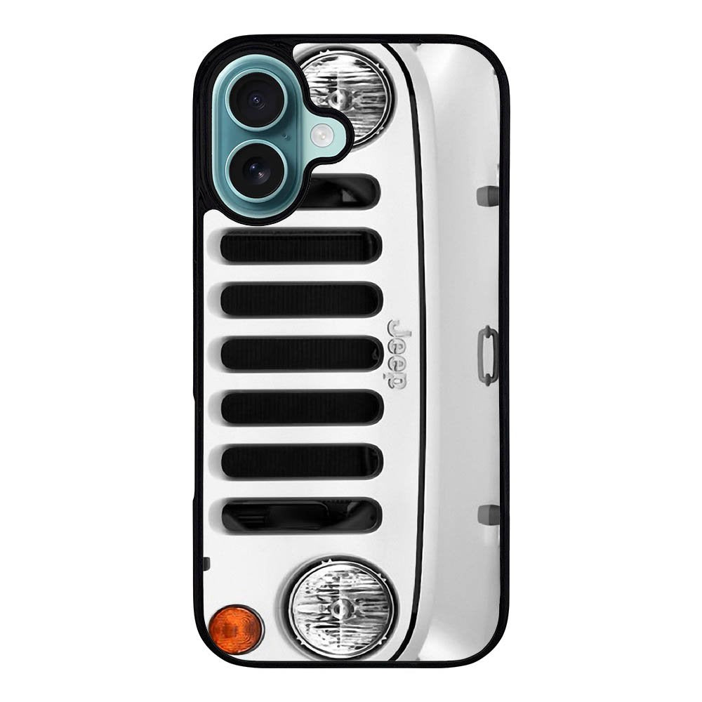 White Jeep Wrangler Case iPhone 16 Plus BC1875