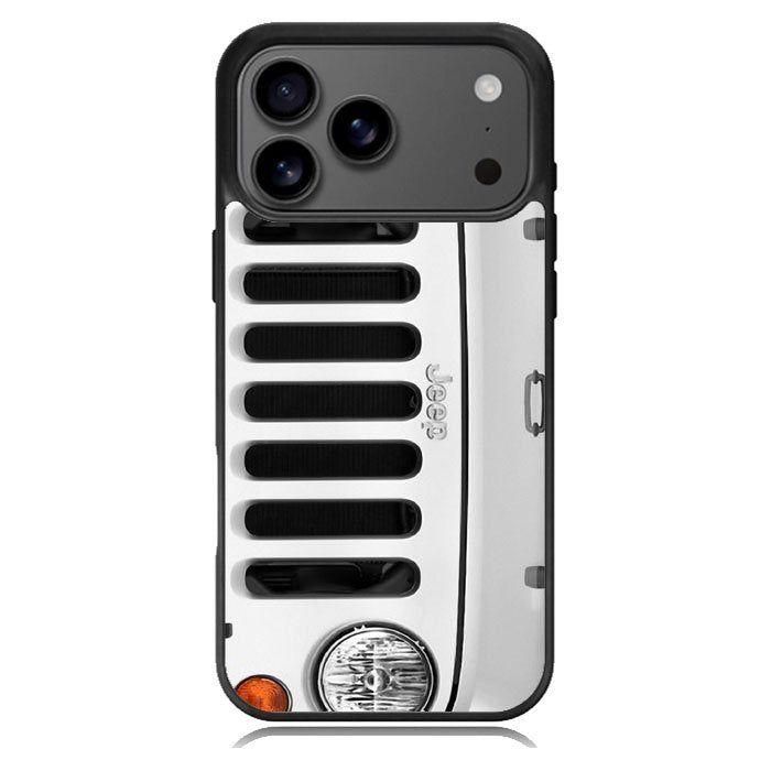 White Jeep Wrangler iPhone 17 Pro Case BC1875
