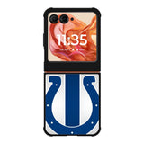 Indianapolis Colts silver Motorola Moto Razr 2025/2024 , Moto Razr 60/50 Case BC1890