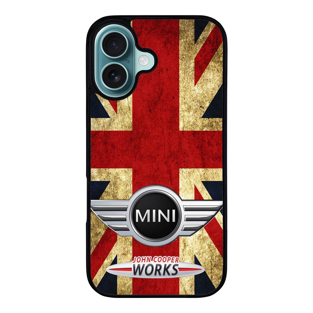 Mini Cooper Flag Jack Case iPhone 16 Plus BC1891