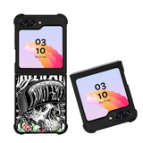 New Metal Mulisha Rose Of Skull Case Samsung Galaxy Z Flip 5 5G BC1894