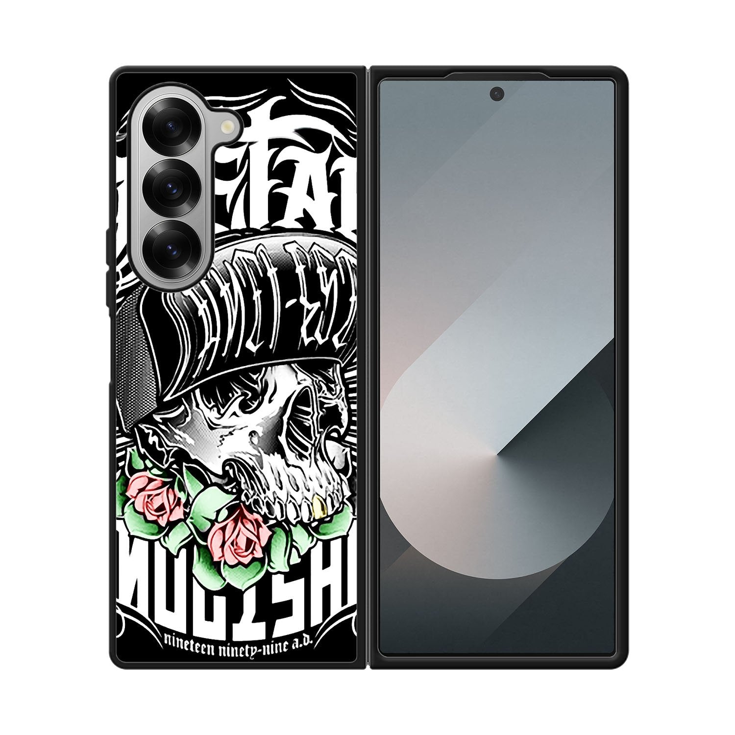 New Metal Mulisha Rose Of Skull Case Samsung Galaxy Z Fold 6 5G BC1894