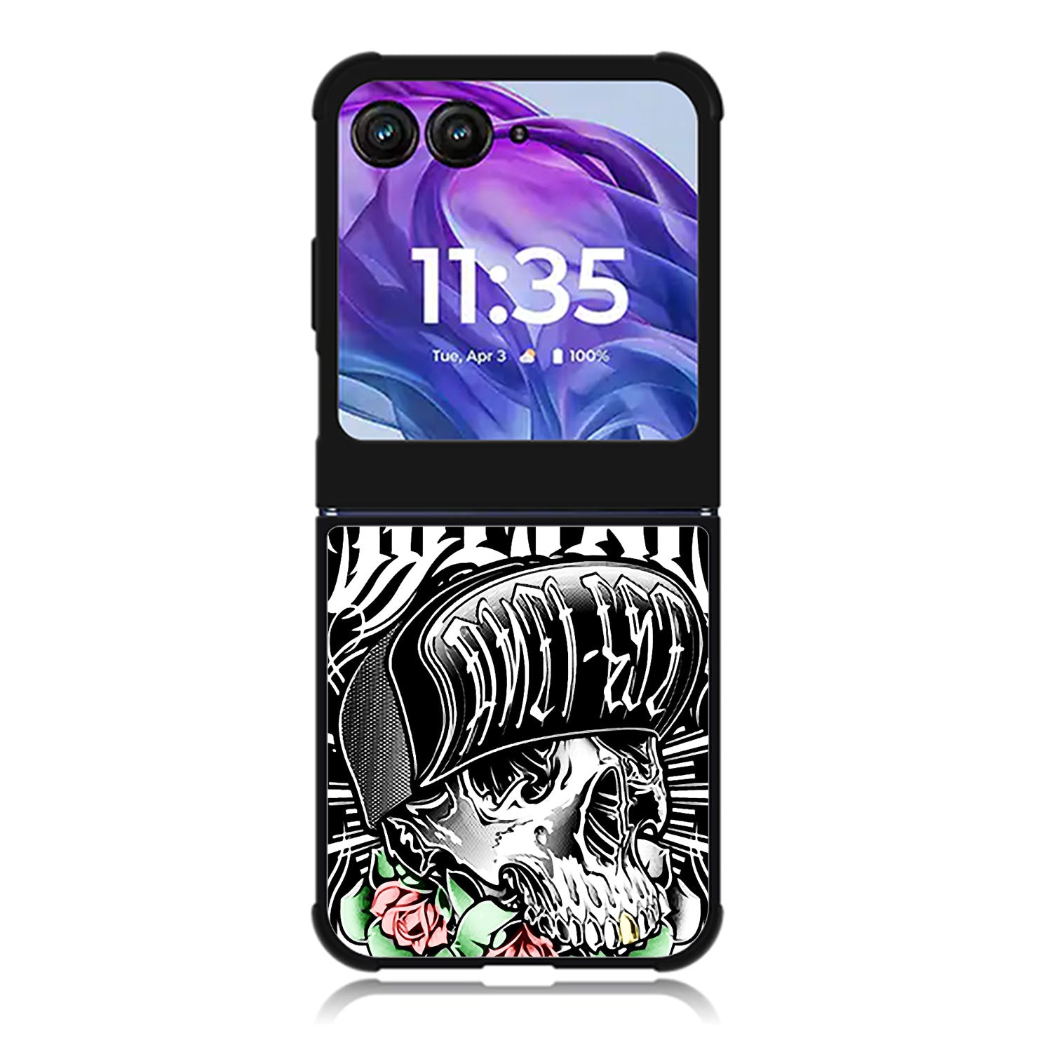 New Metal Mulisha Rose Of Skull Motorola Moto Razr Plus 2025/2024 Case, Moto Razr 50 Ultra 5G BC1894